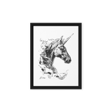 Horse Ink Painting 8 | Al Choi Energy Art | Framed Canvas Print