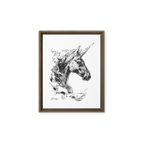 Horse Ink Painting 8 | Al Choi Energy Art | Framed Canvas Print
