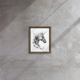 Horse Ink Painting 8 | Al Choi Energy Art | Framed Canvas Print