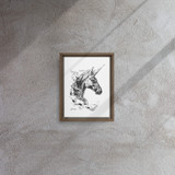 Horse Ink Painting 8 | Al Choi Energy Art | Framed Canvas Print