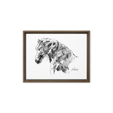Horse Ink Painting 10 | Al Choi Energy Art | Framed Canvas Print