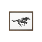 Horse Ink Painting 12 | Al Choi Energy Art | Framed Canvas Print