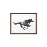 Horse Ink Painting 12 | Al Choi Energy Art | Framed Canvas Print