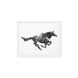 Horse Ink Painting 12 | Al Choi Energy Art | Framed Canvas Print