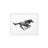 Horse Ink Painting 12 | Al Choi Energy Art | Framed Canvas Print