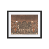 Where Night and Day Coexist - Energy Art by Meekyung Shin - Framed Paper Print with Mat