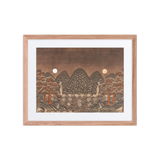 Where Night and Day Coexist - Energy Art by Meekyung Shin - Framed Paper Print with Mat