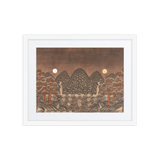 Where Night and Day Coexist - Energy Art by Meekyung Shin - Framed Paper Print with Mat