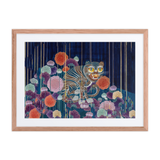 The Cycle of Life - Energy Art by Meekyung Shin - Framed Paper Print with Mat