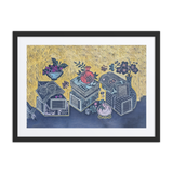 Blessings Upon Blessings 2504 - Energy Art by Meekyung Shin - Framed Paper Print with Mat