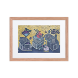 Blessings Upon Blessings 2504 - Energy Art by Meekyung Shin - Framed Paper Print with Mat