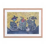 Blessings Upon Blessings 2504 - Energy Art by Meekyung Shin - Framed Paper Print with Mat