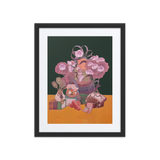 Blessings Upon Blessings #7 - Energy Art by Meekyung Shin - Framed Paper Print with Mat