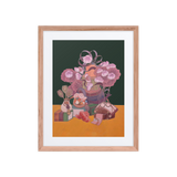 Blessings Upon Blessings #7 - Energy Art by Meekyung Shin - Framed Paper Print with Mat