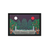 The Sun, the Moon, and the Five Peaks - Energy Art by Meekyung Shin - Framed Canvas Print