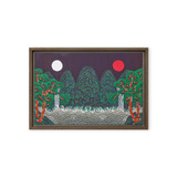 The Sun, the Moon, and the Five Peaks - Energy Art by Meekyung Shin - Framed Canvas Print