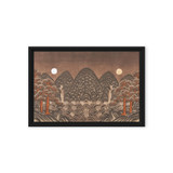 Where Night and Day Coexist - Energy Art by Meekyung Shin - Framed Canvas Print