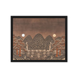 Where Night and Day Coexist - Energy Art by Meekyung Shin - Framed Canvas Print