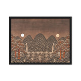 Where Night and Day Coexist - Energy Art by Meekyung Shin - Framed Canvas Print