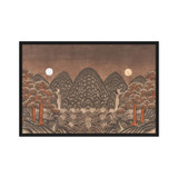 Where Night and Day Coexist - Energy Art by Meekyung Shin - Framed Canvas Print