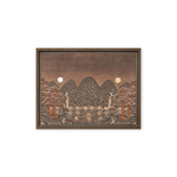 Where Night and Day Coexist - Energy Art by Meekyung Shin - Framed canvas