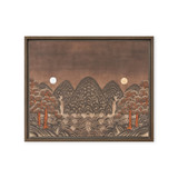 Where Night and Day Coexist - Energy Art by Meekyung Shin - Framed Canvas Print