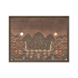 Where Night and Day Coexist - Energy Art by Meekyung Shin - Framed Canvas Print