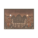 Where Night and Day Coexist - Energy Art by Meekyung Shin - Framed Canvas Print