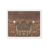 Where Night and Day Coexist - Energy Art by Meekyung Shin - Framed Canvas Print