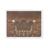 Where Night and Day Coexist - Energy Art by Meekyung Shin - Framed Canvas Print