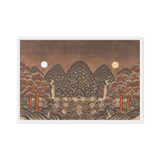 Where Night and Day Coexist - Energy Art by Meekyung Shin - Framed Canvas Print