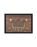 Where Night and Day Coexist - Energy Art by Meekyung Shin - Framed Canvas Print