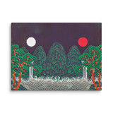 The Sun, the Moon, and the Five Peaks - Energy Art by Meekyung Shin - Unframed Canvas Print