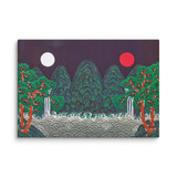 The Sun, the Moon, and the Five Peaks - Energy Art by Meekyung Shin - Unframed Canvas Print