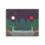 The Sun, the Moon, and the Five Peaks - Energy Art by Meekyung Shin - Unframed Canvas Print