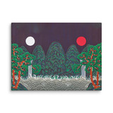 The Sun, the Moon, and the Five Peaks - Energy Art by Meekyung Shin - Unframed Canvas Print