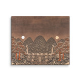  Where Night and Day Coexist - Energy Art by Meekyung Shin - Unframed Canvas Print