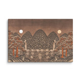  Where Night and Day Coexist - Energy Art by Meekyung Shin - Unframed Canvas Print