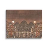  Where Night and Day Coexist - Energy Art by Meekyung Shin - Unframed Canvas Print