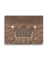  Where Night and Day Coexist - Energy Art by Meekyung Shin - Unframed Canvas Print