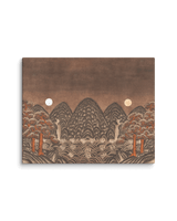  Where Night and Day Coexist - Energy Art by Meekyung Shin - Unframed Canvas Print