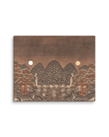  Where Night and Day Coexist - Energy Art by Meekyung Shin - Unframed Canvas Print