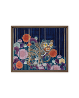  The Cycle of Life - Energy Art by Meekyung Shin - Framed Canvas Print