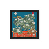 Magic in a Dream - Energy Art by Meekyung Shin - Framed Canvas Print