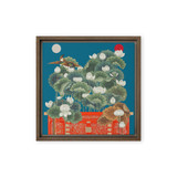 Magic in a Dream - Energy Art by Meekyung Shin - Framed Canvas Print