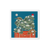 Magic in a Dream - Energy Art by Meekyung Shin - Framed Canvas Print