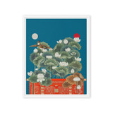 Magic in a Dream - Energy Art by Meekyung Shin - Framed Canvas Print