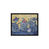 Blessings Upon Blessings 2504 - Energy Art by Meekyung Shin - Framed Canvas Print