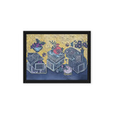Blessings Upon Blessings 2504 - Energy Art by Meekyung Shin - Framed Canvas Print