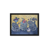 Blessings Upon Blessings 2504 - Energy Art by Meekyung Shin - Framed Canvas Print